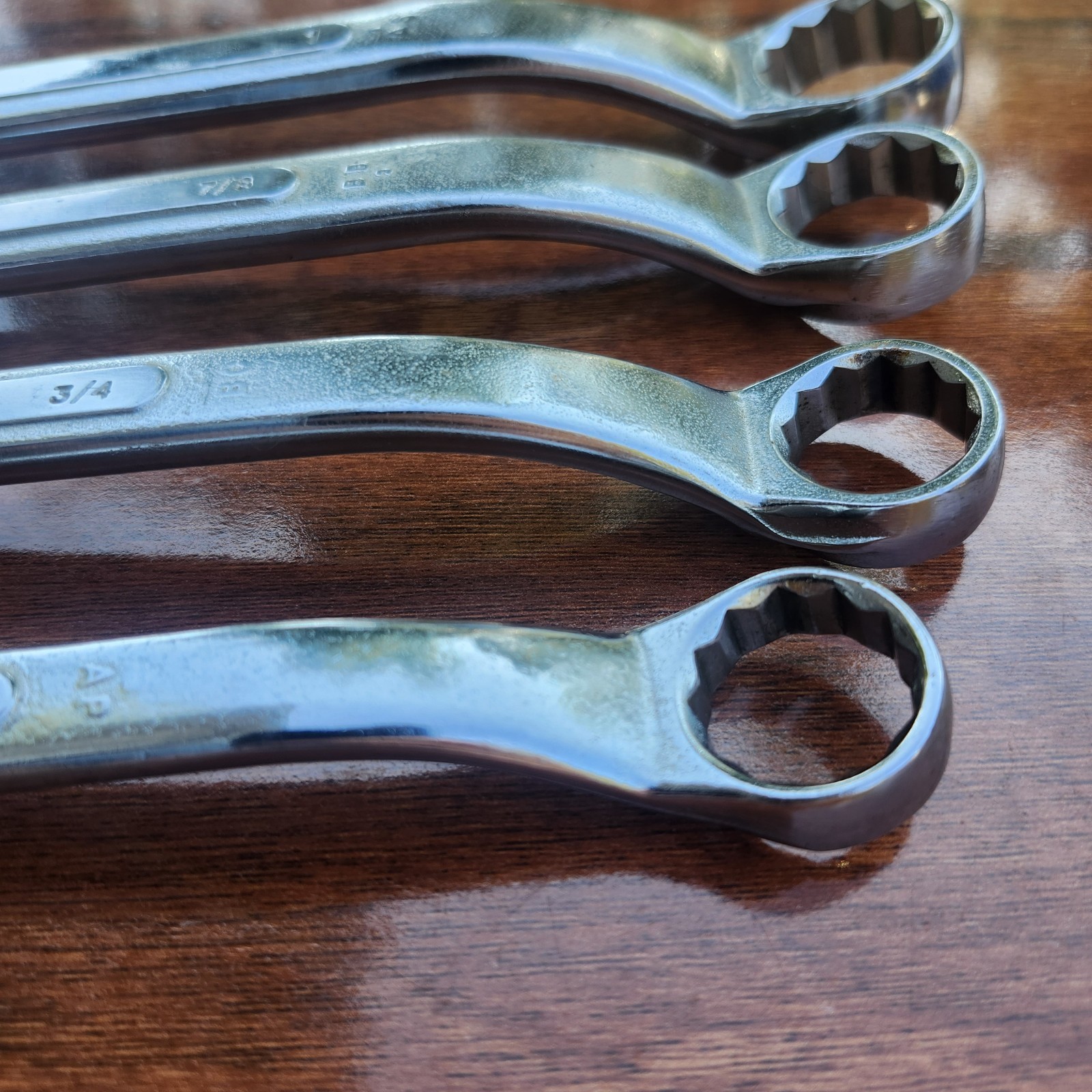 SK Tools 5/8” to 1″ Offset Box End Wrench 4Pc Set B2024 2224 2628 3032Forged USA