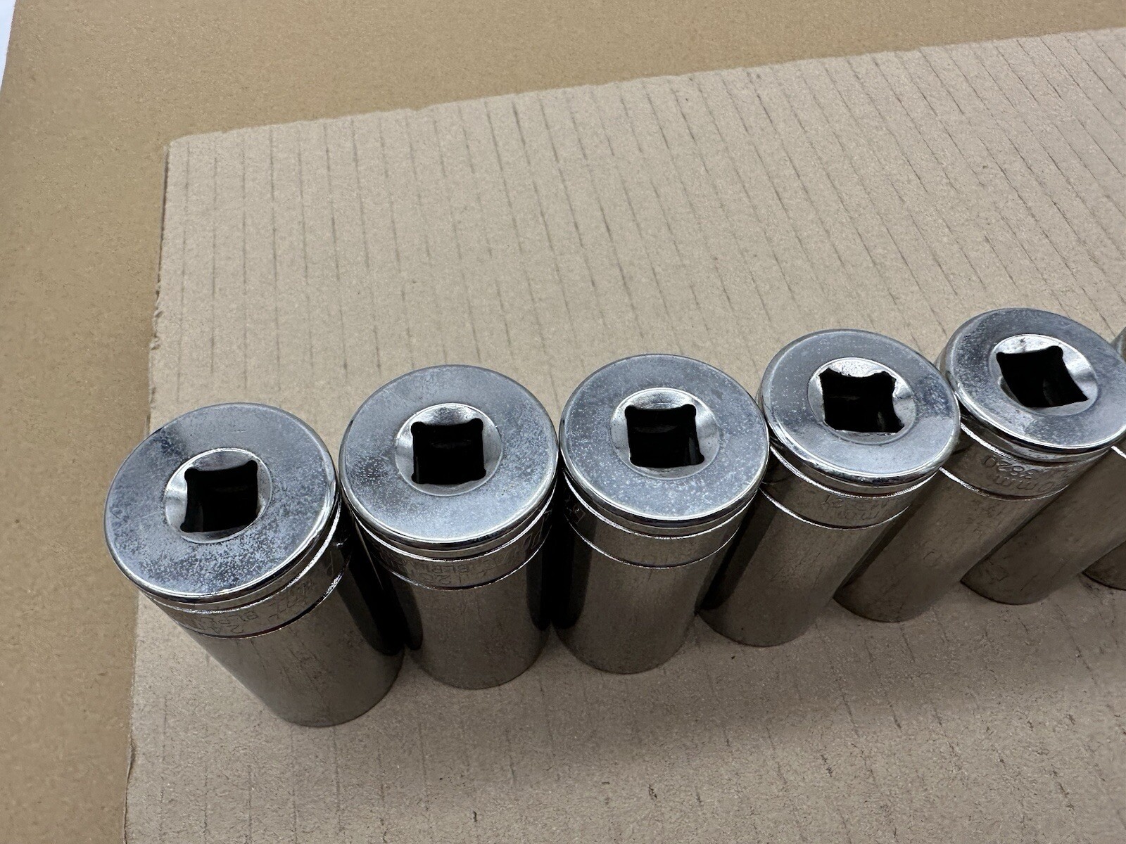 Blue-Point 3/8″ Drive 12 Point 15 Piece Deep Long Socket Set 10mm-24mm VGUC