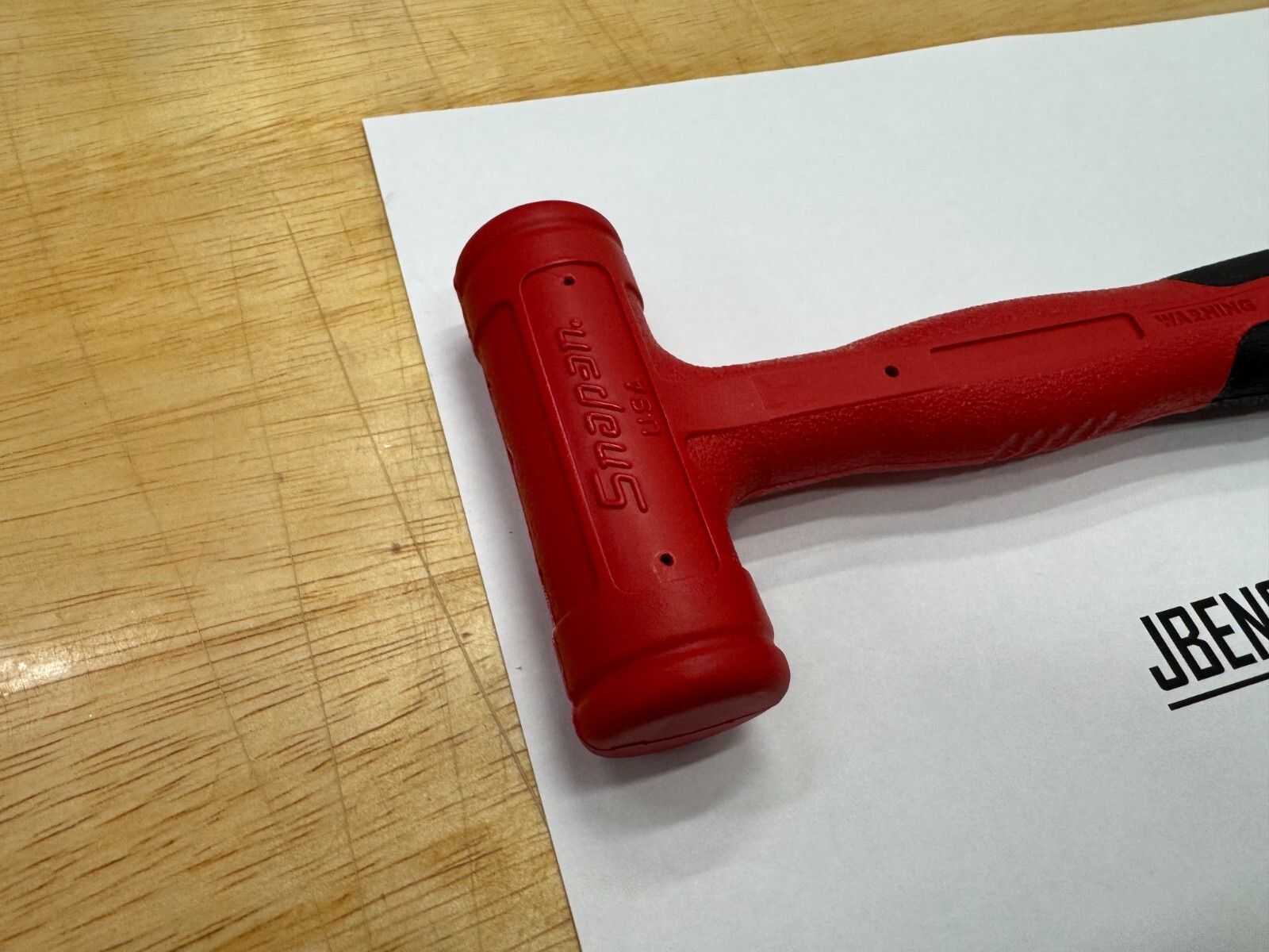 Snap-on Tools USA NEW RED 10oz / 280g Slimline Soft Face Dead Blow Hammer HBSE10