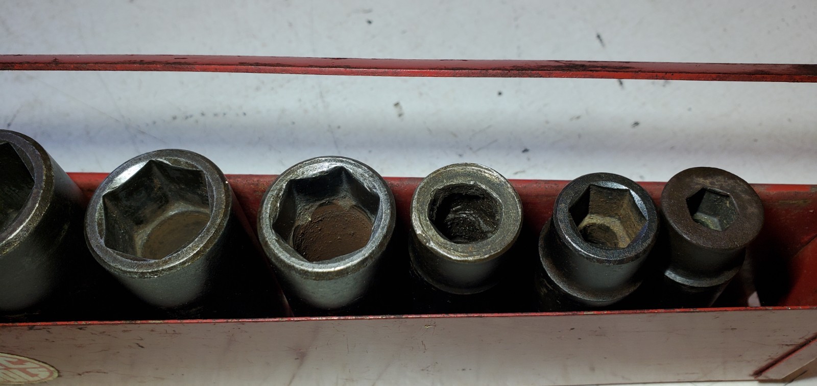 MAC TOOLS 1/2 SAE 6 Point DEEP Impact Socket Set Partial with Tray VT 10