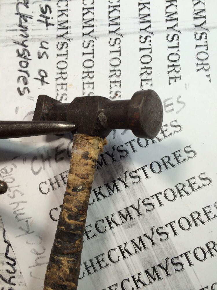 Vntg 4 HAMMERS Wooden Handle