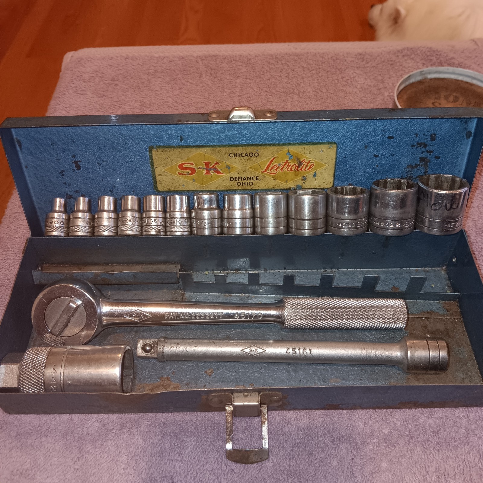 Vintage SK Tools Lectrolite SAE 3/8″ Socket Set