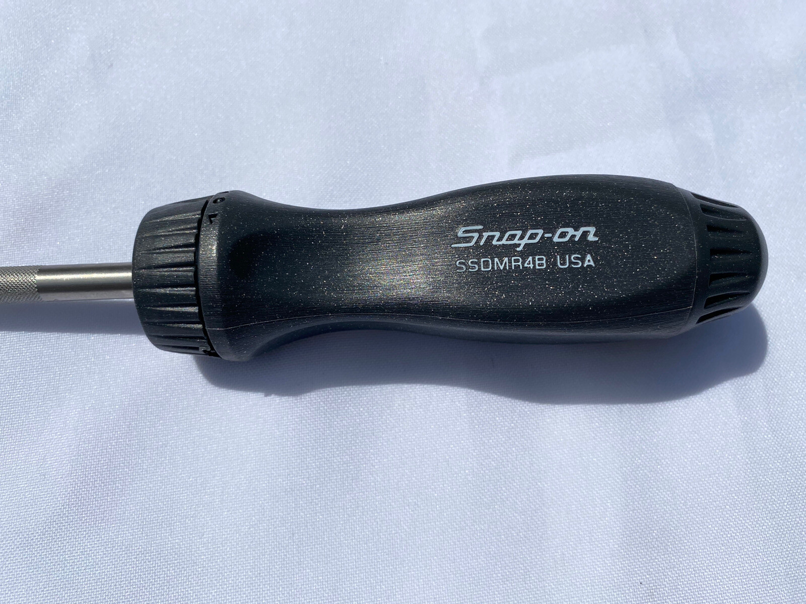 Snap On Ratcheting Screwdriver Dark Titanium Hard Handle SSDMR4BDT