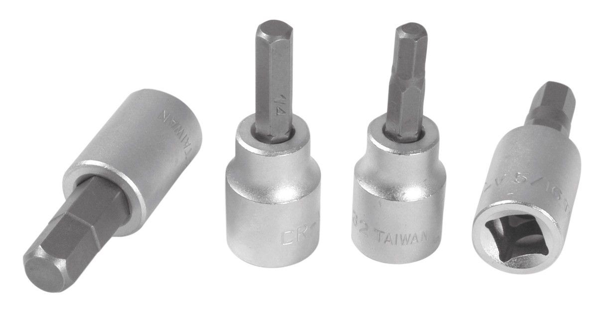 Performance Tool W1339 4 Piece Brake Caliper Hex Bit Set