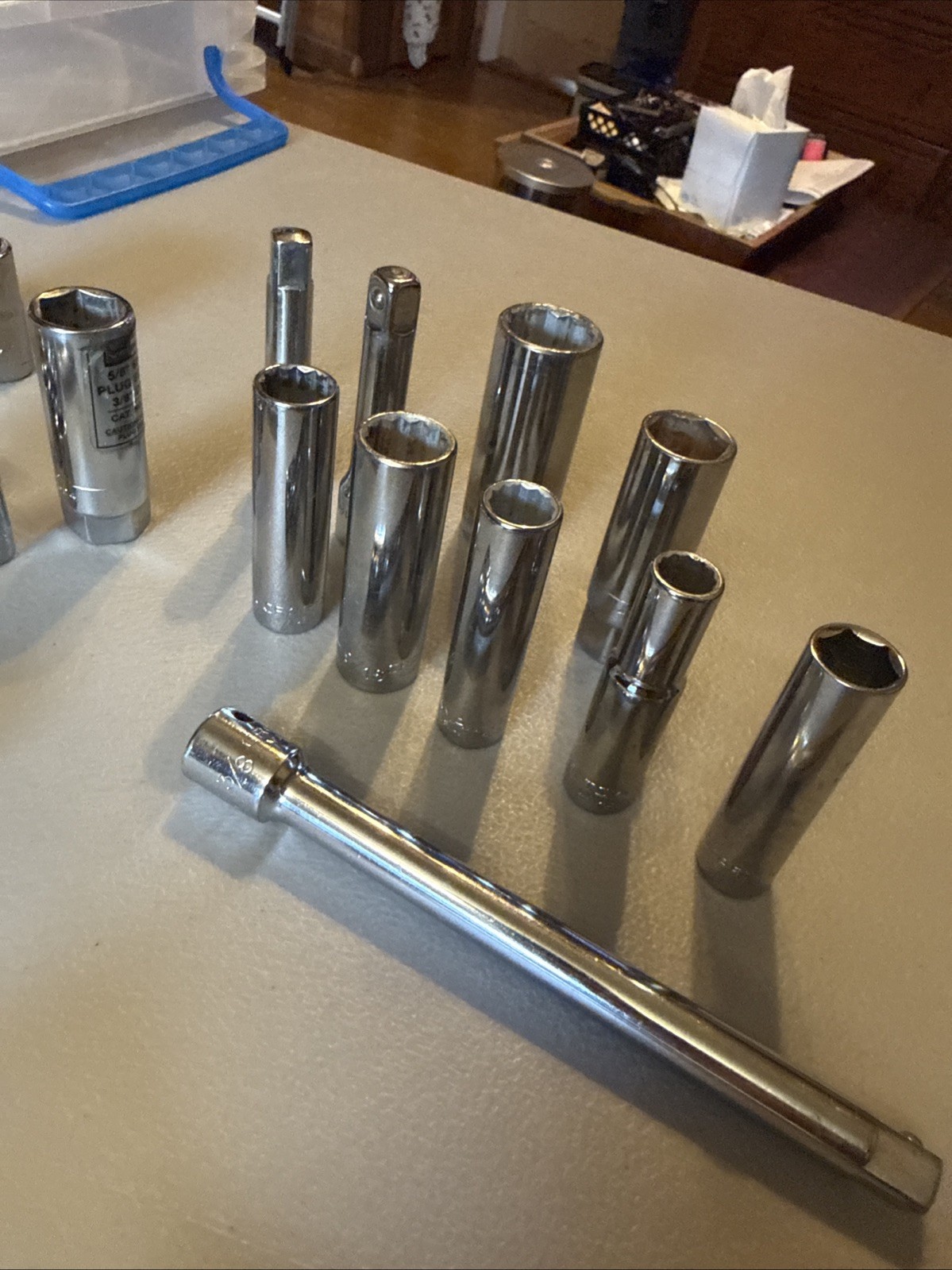 Vtg Craftsman Socket Lot Of 48 1/4” 3-8” 1-2” 6/12pt H-G-V-EE-S-AF SAE Metric