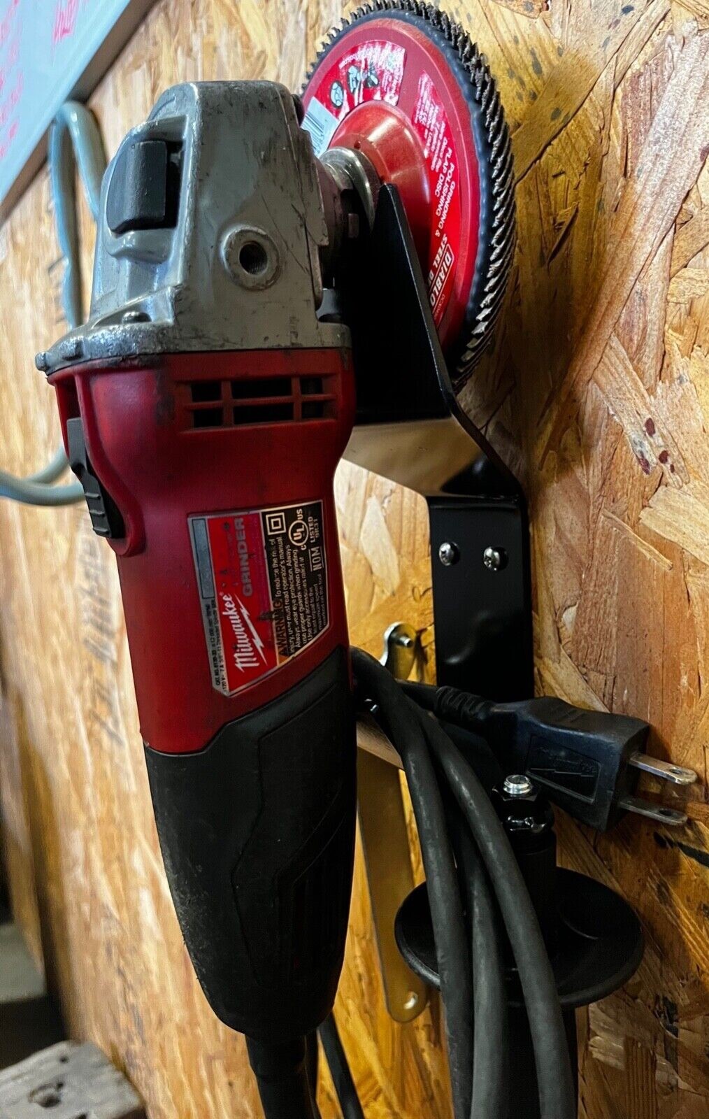 Angle Grinder Wall Mount- Garage Storage