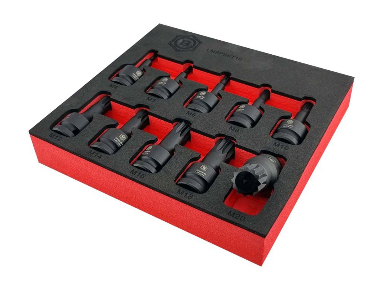 SPLINE XZN IMPACT DRIVER SET 10PC, 1/2″ DRIVE FROM BRITOOL HALLMARK