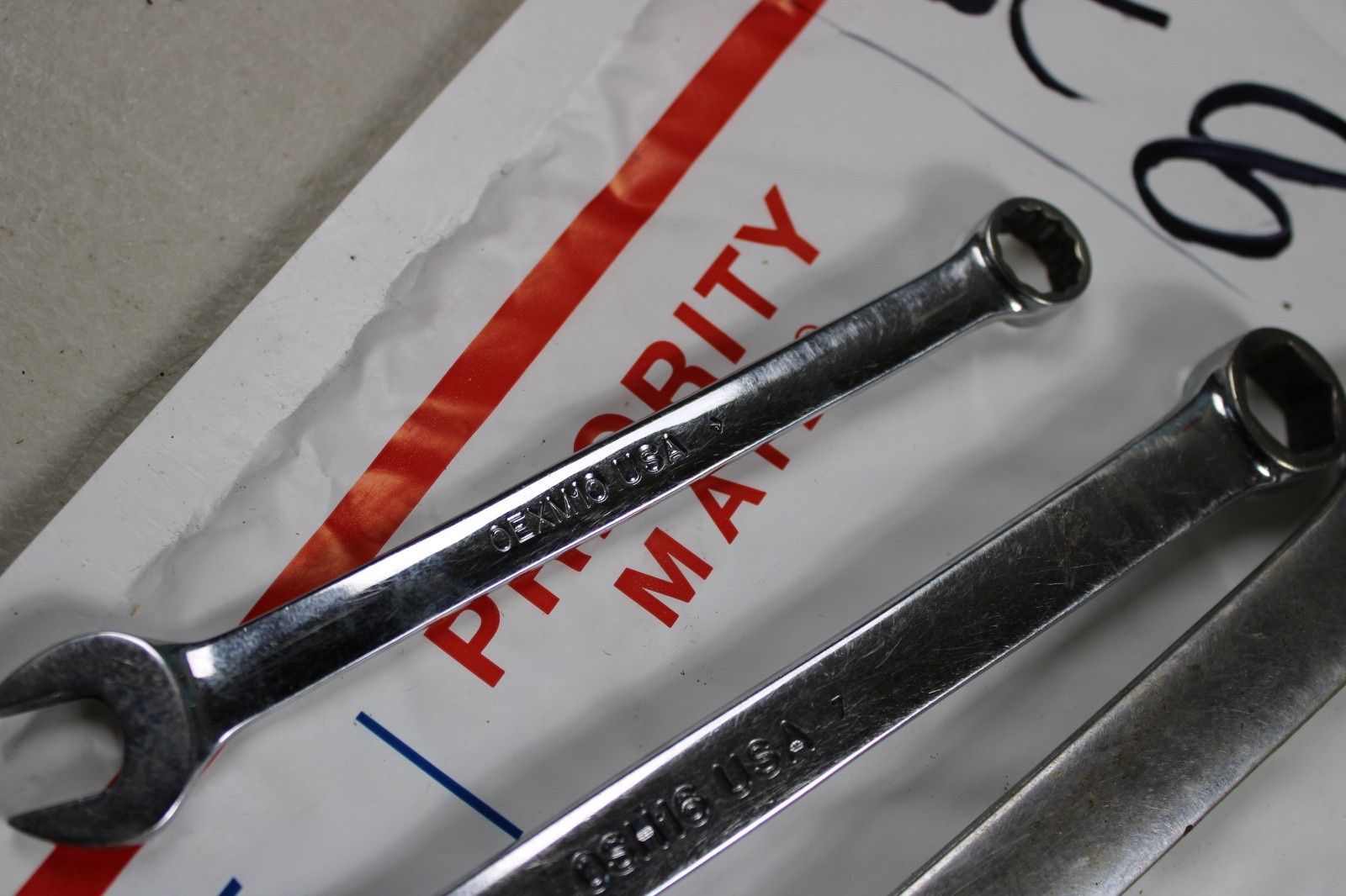 Snap-On 6 Piece Combination Wrench Set OEXM190 Soex26 OSH16 oexm10 oexl22b oex16
