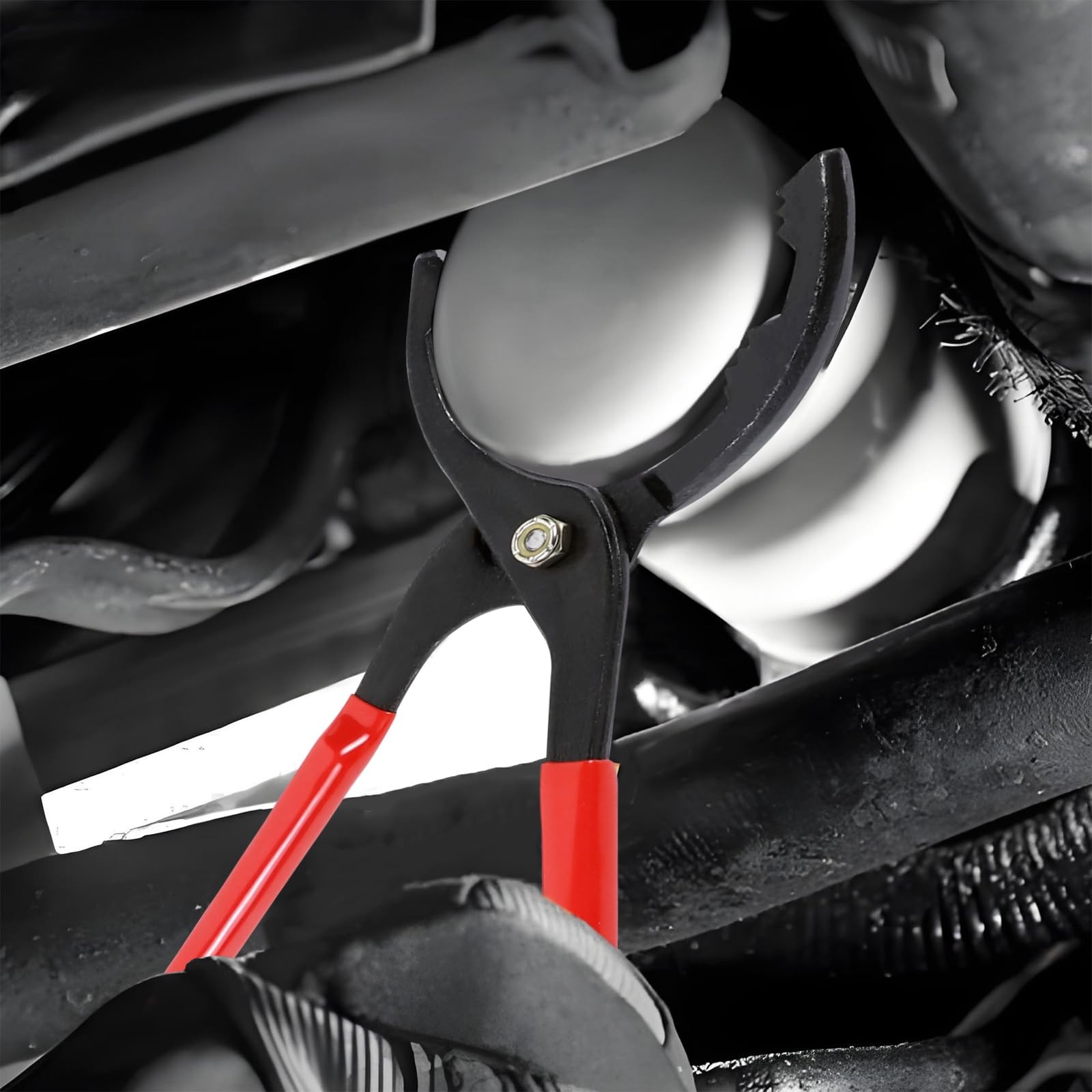 12 Inch Adjustable Oil Filter Pliers Wrench Removal Specialty Tool 50-150mm
