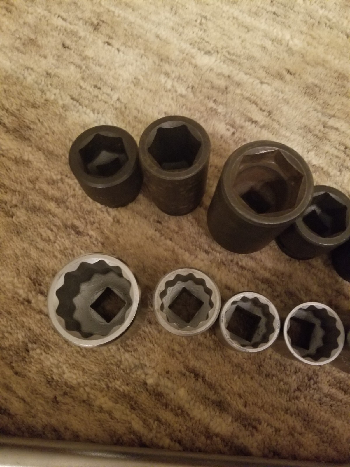 Proto 3/4″ Drive Sockets 12 pt. 6 pt. USA Made. 11 Piece. Ratched. Metric/SAE