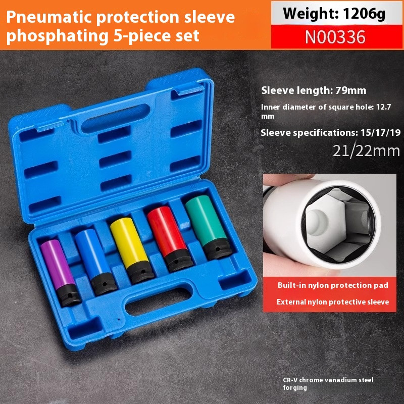 Pneumatic Tire Removal Protection Socket Set Extended Special Socket Wrench