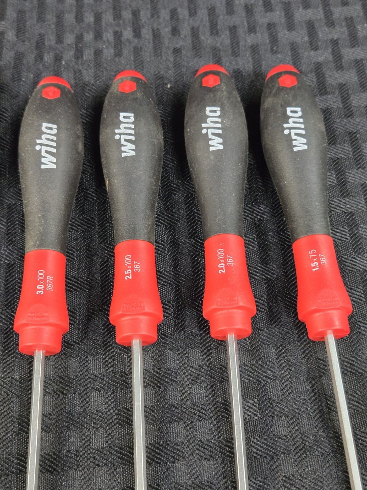 Wiha 367 R, SoftFinish Hex Screwdriver, Metric, Magnetic Tip, 9 Piece Set