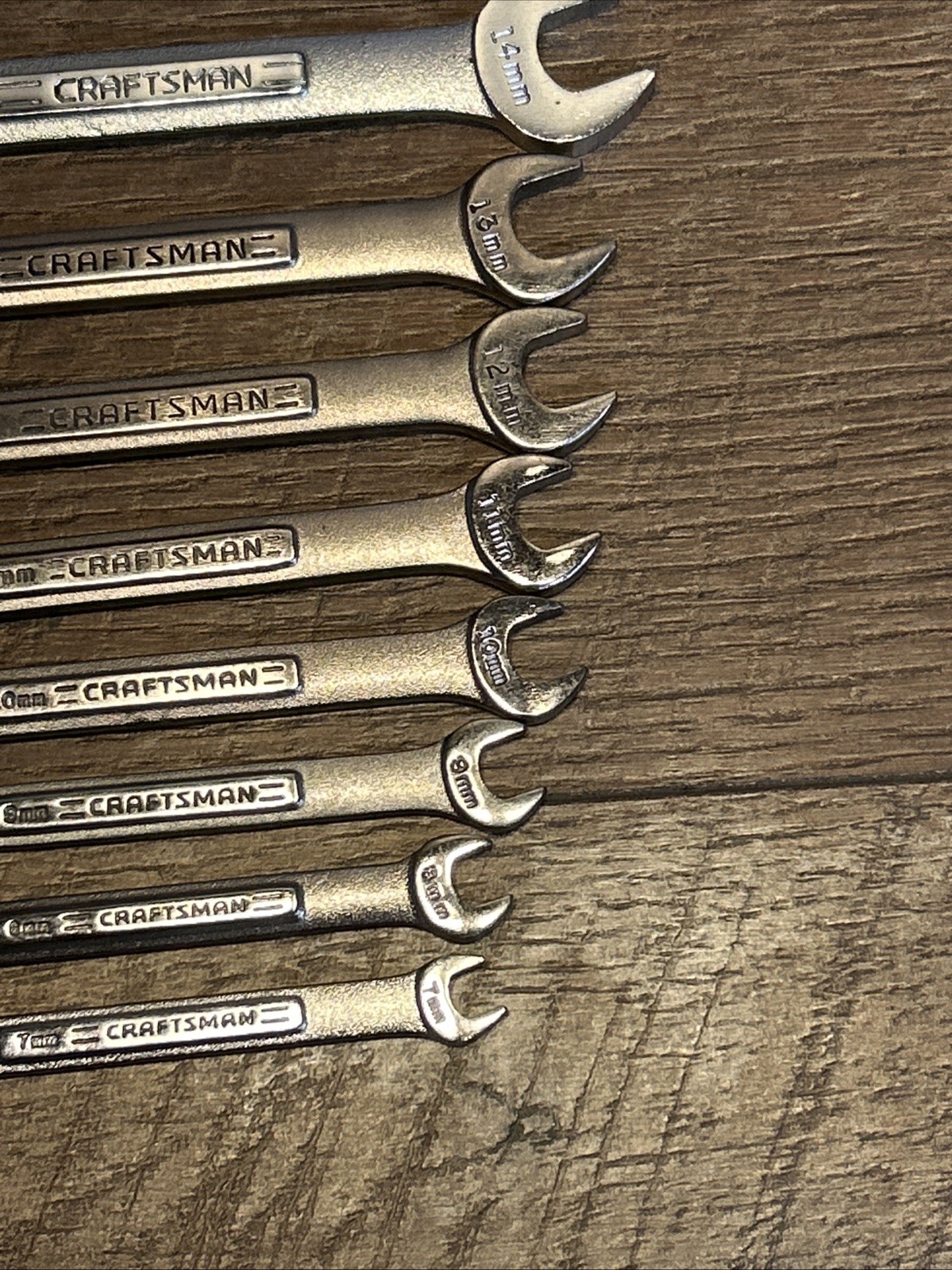 Craftsman USA VA/VV 14-pc Metric 12 Point Combination Wrench Set 7-23 mm-No 19mm