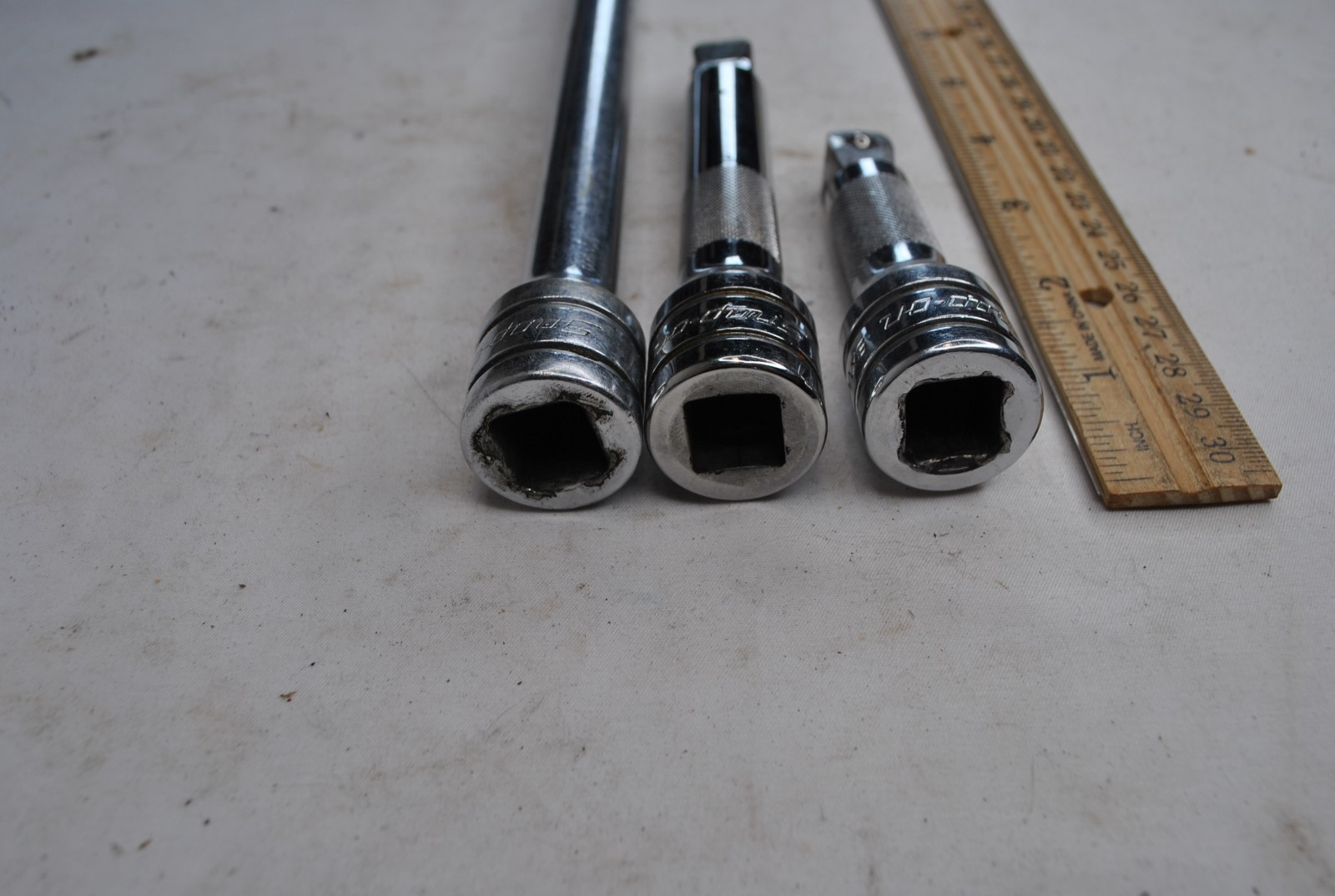 Snap On 1/2″ Drive Lot Of Three 3”-5”-10”Chrome Wobbler Ball Extensions USA Lot