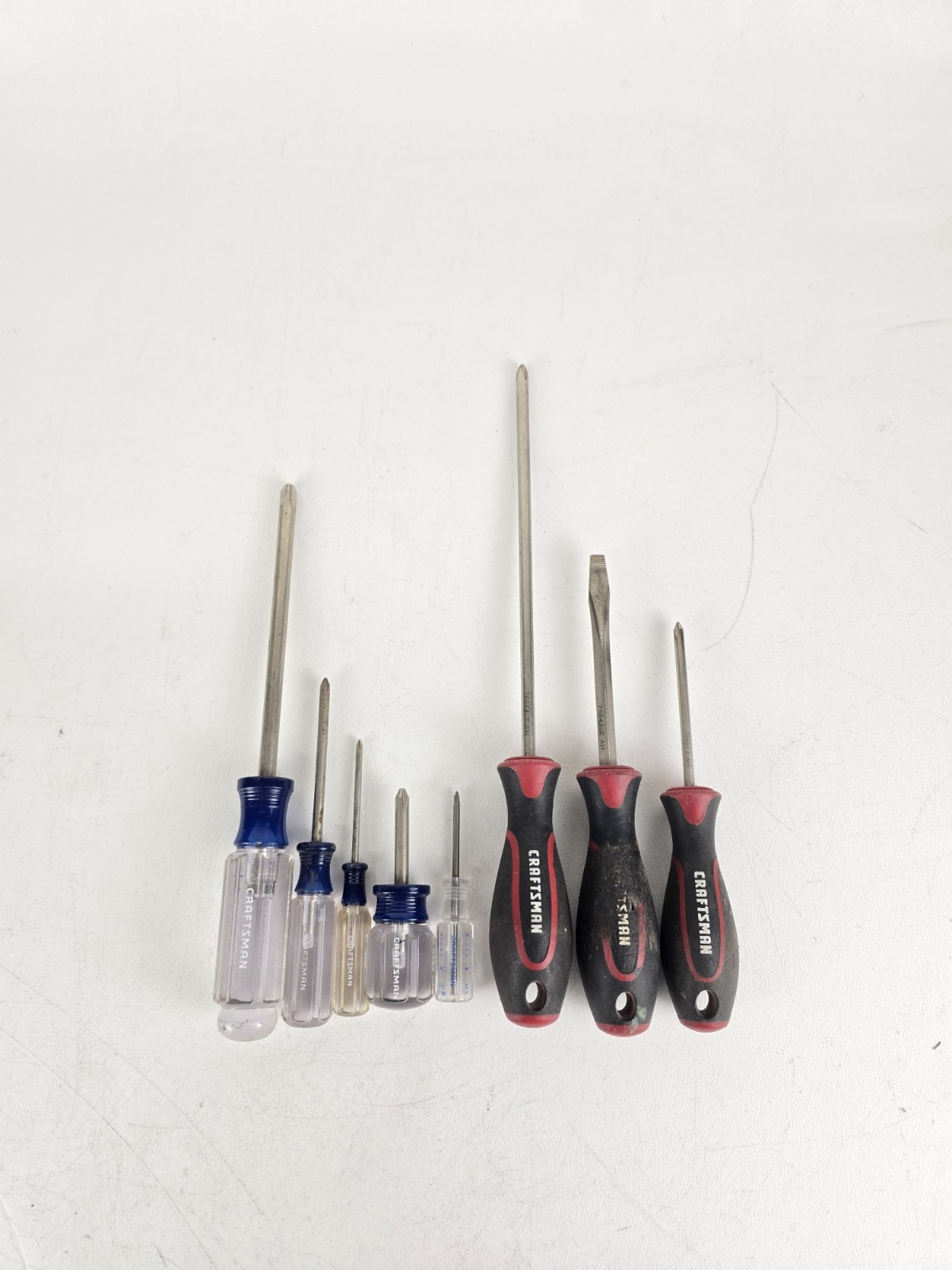 Craftsman Phillips Flat Head Screwdriver 8 Pc Set V Comfort Grip USA