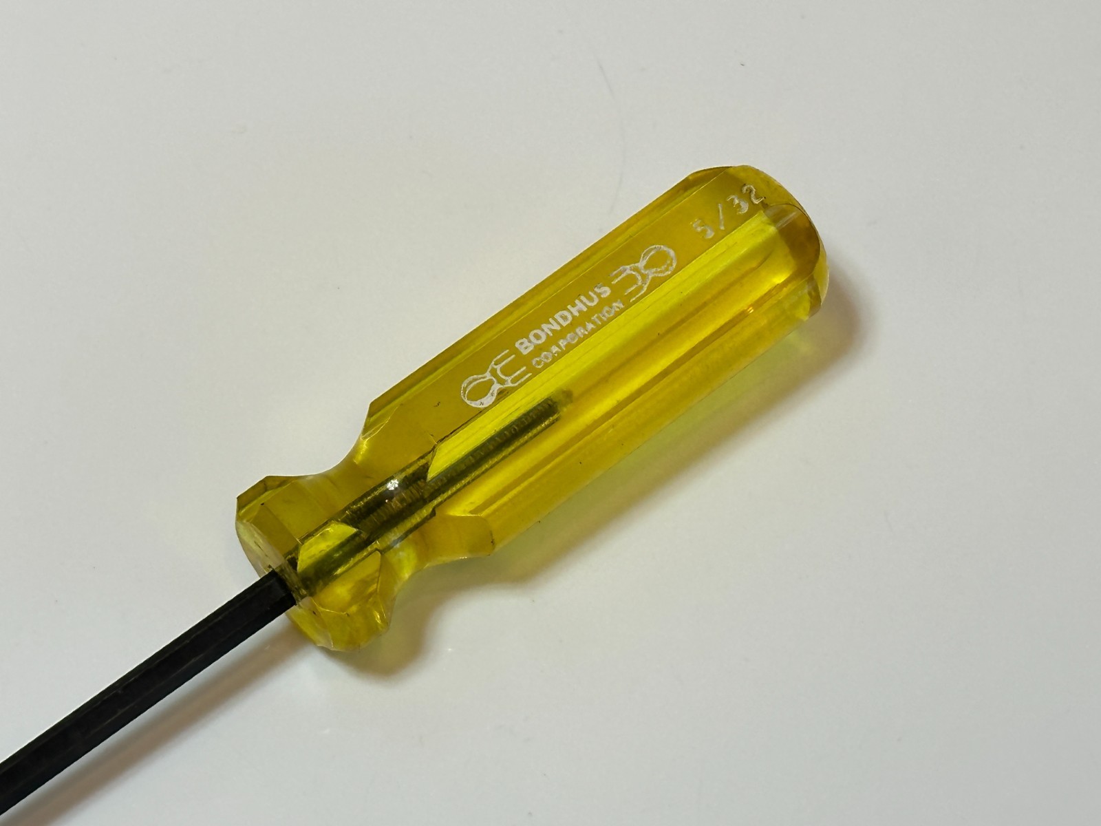 Bondhus Tools USA 5/32″ Balldriver Screwdriver (New Old Stock) w/ Amber Handle