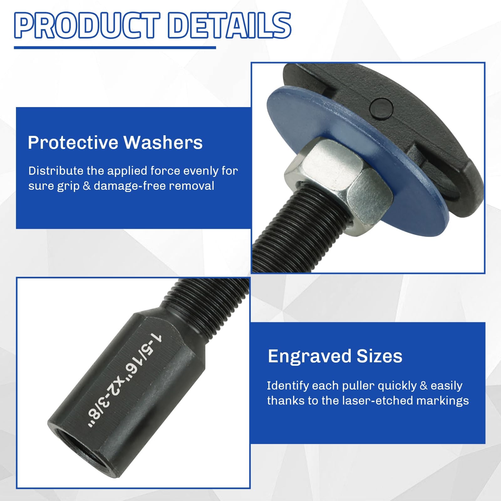 weyleity Rear Axle Bearing Remover Puller Slide Hammer Set