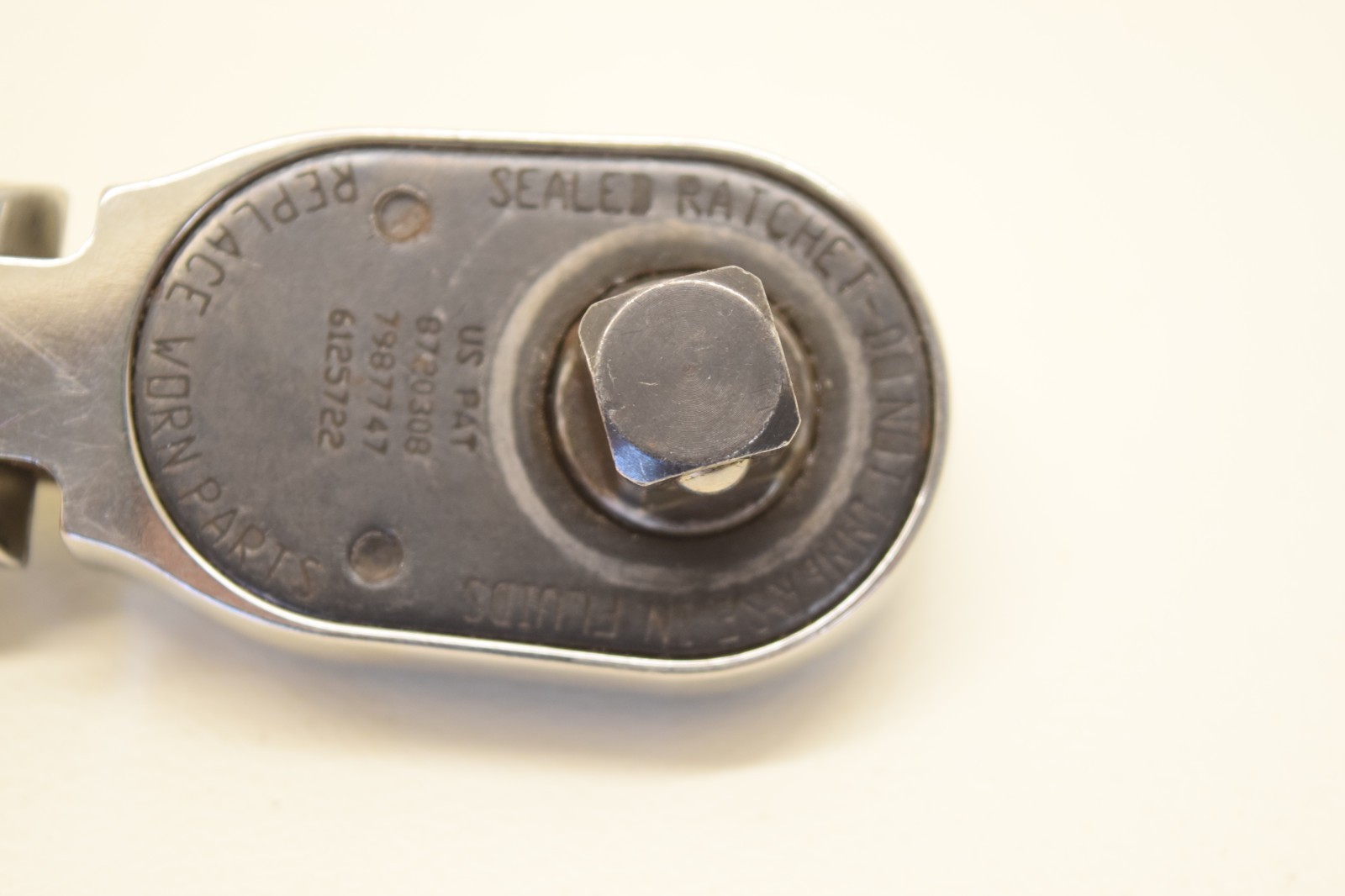 Snap-On 1/2 Drive SKF80A USA Stubby Handle Flex Head Ratchet – USED