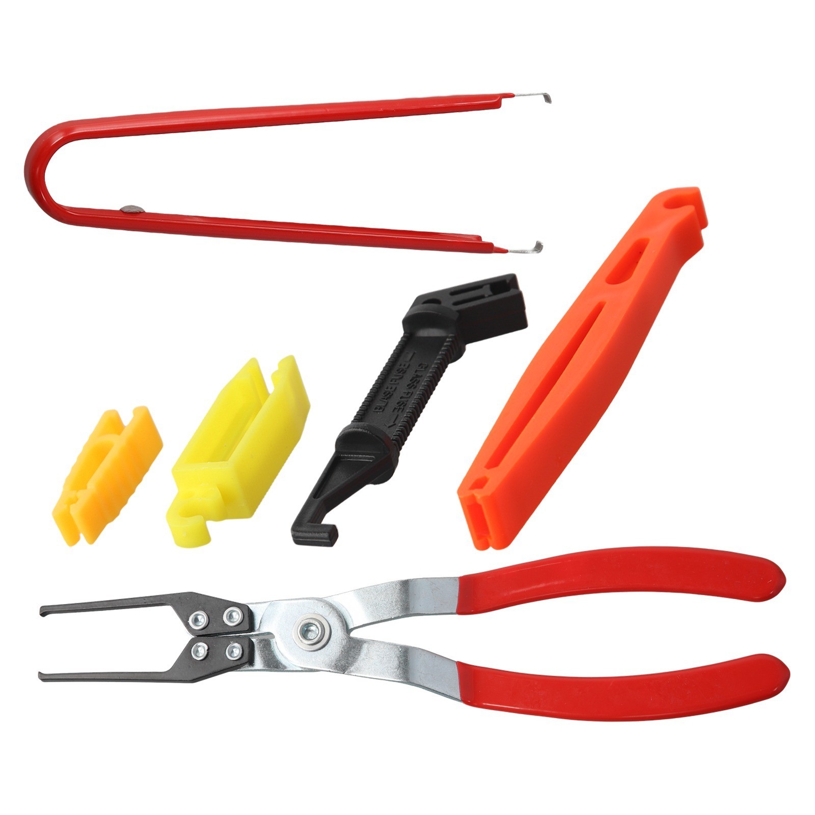 Vehicle Relay Fuse Puller Tool Set Made of ABS Metal and Stainless Steel 4 Pack