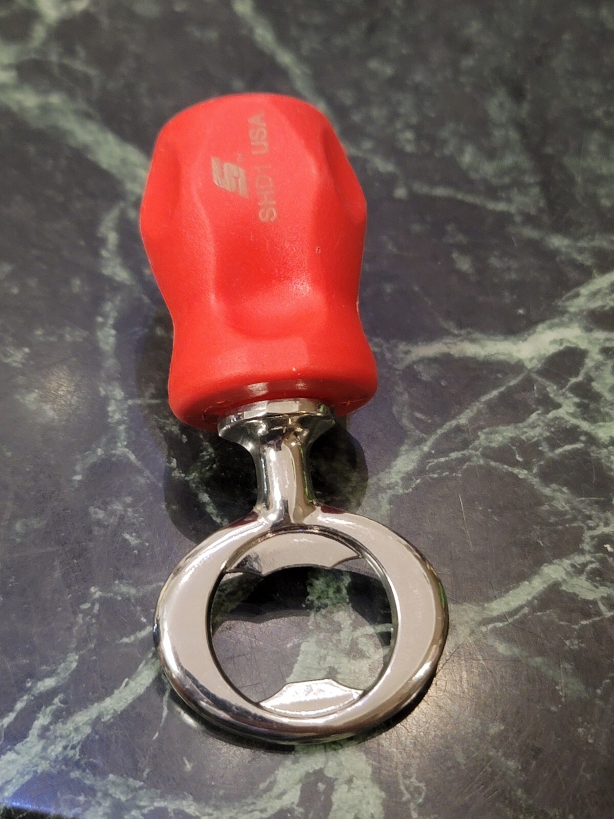 Snap-on Handle Bottle Opener STUBBY RED