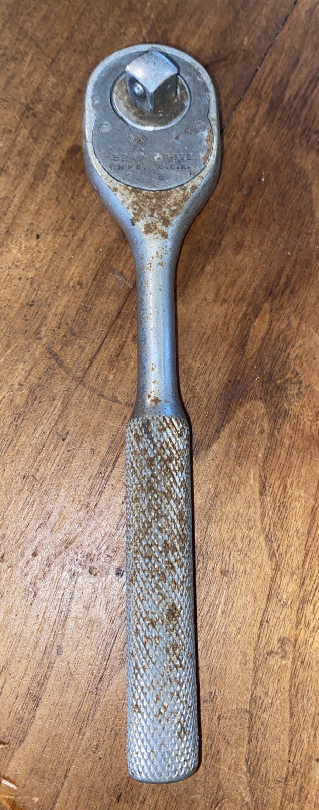 Vintage Proto 5249 USA 3/8″ Drive Knurled Handle Pear Head Ratchet