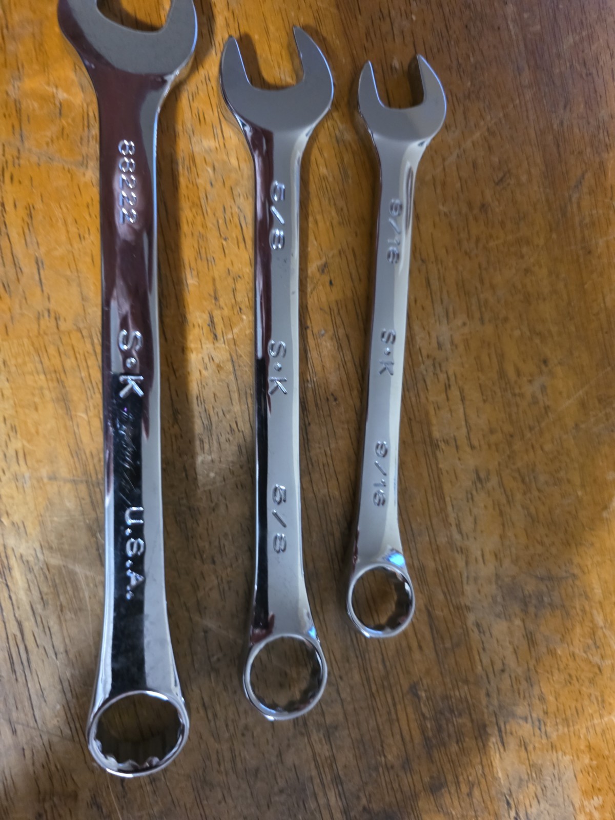 S-K tools SuperKrome 11/16″ ,5/8,and 9/16