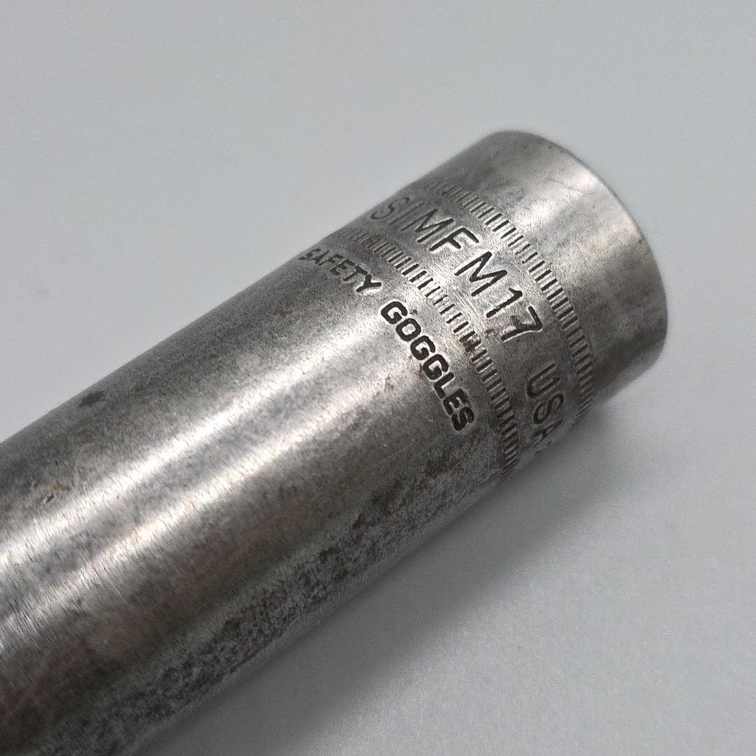 Snap-on Tools SIMFM17 3/8″ Drive 17mm 6 Point Deep Impact Socket Metric USA