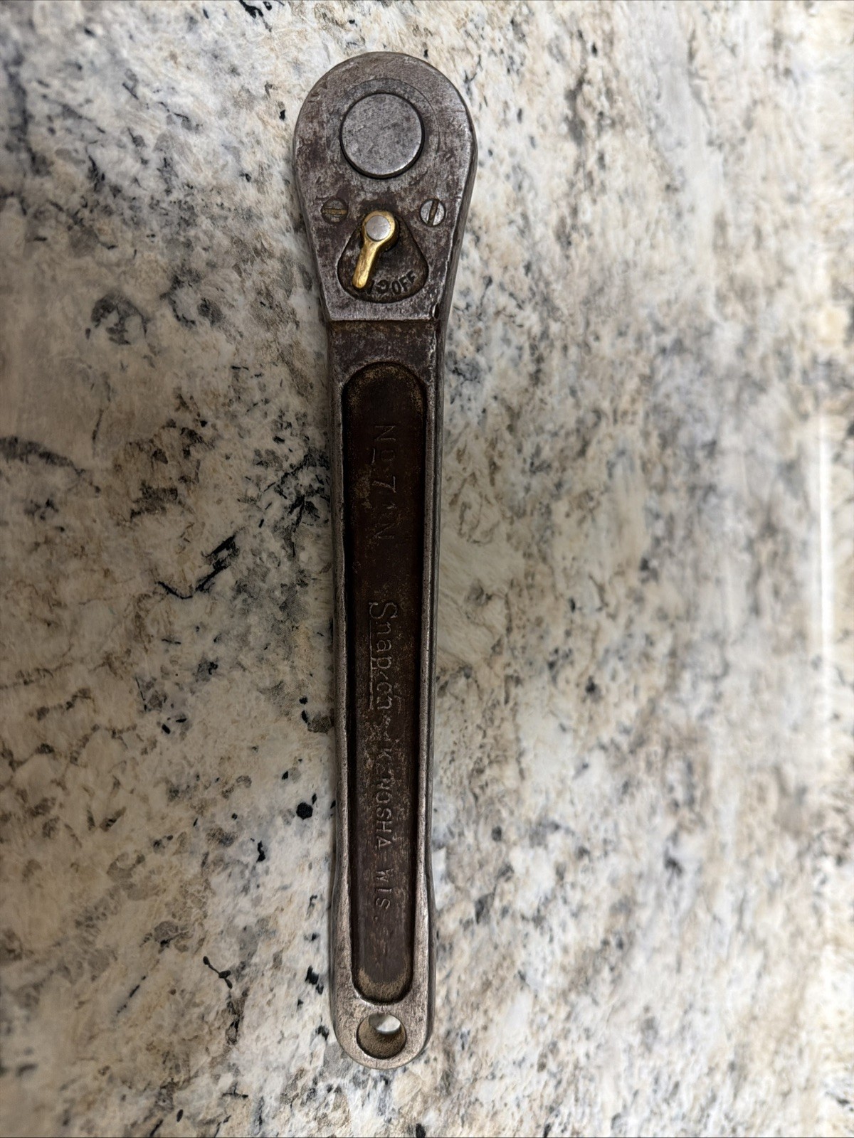 SNAP-ON RARE US GOV’T 1945 G RATCHET NO. 71 N 1/2″ DRIVE SNAP ON