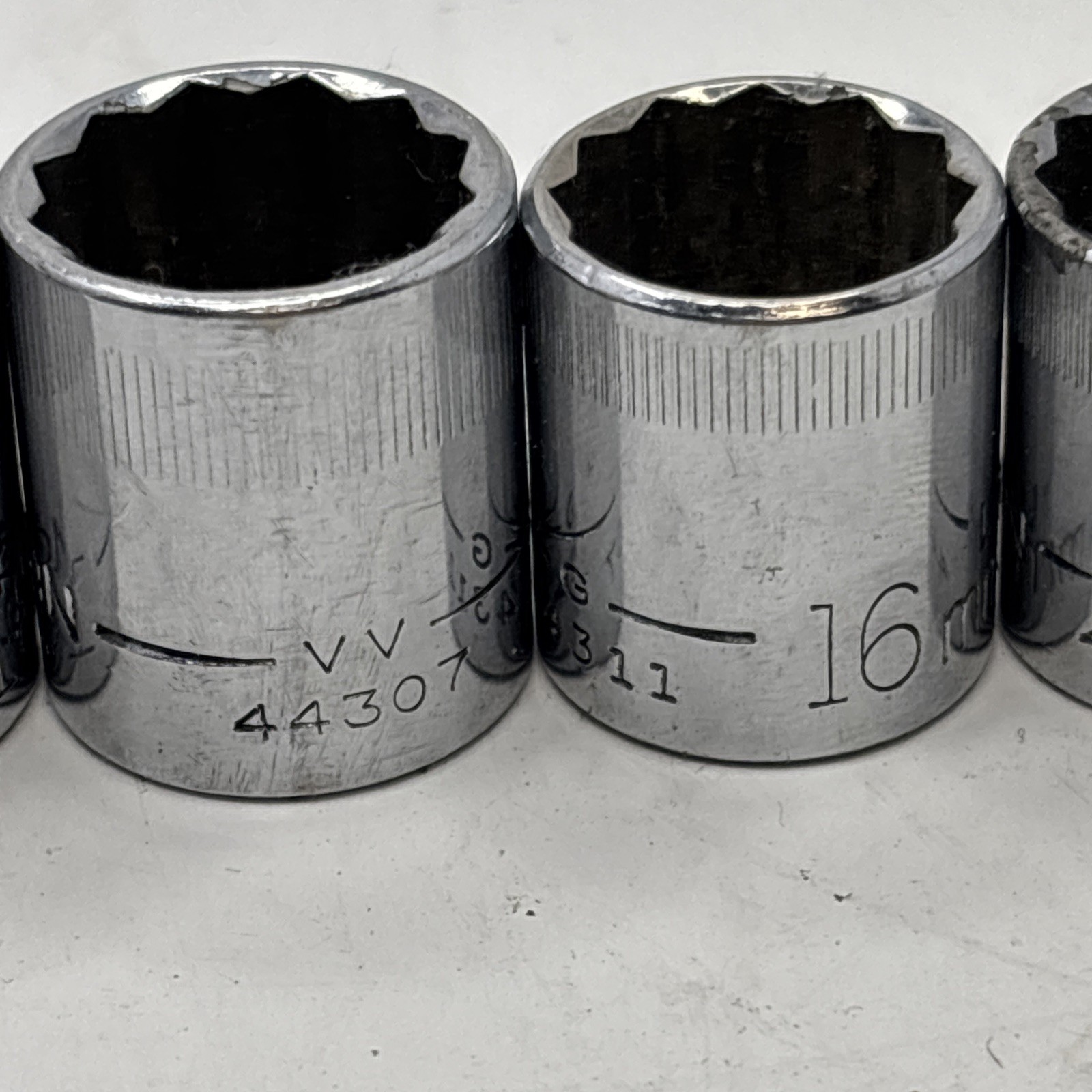 11 pc Craftsman Metric Socket Set 9mm-19mm 12 Pt 3/8” Drive Made in USA