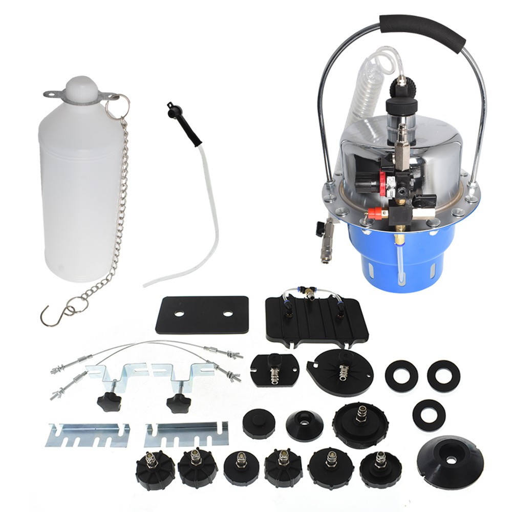 Pneumatic Pressure Bleeder Set Brake Clutch Valve System Fluid Bleeding Tool Kit