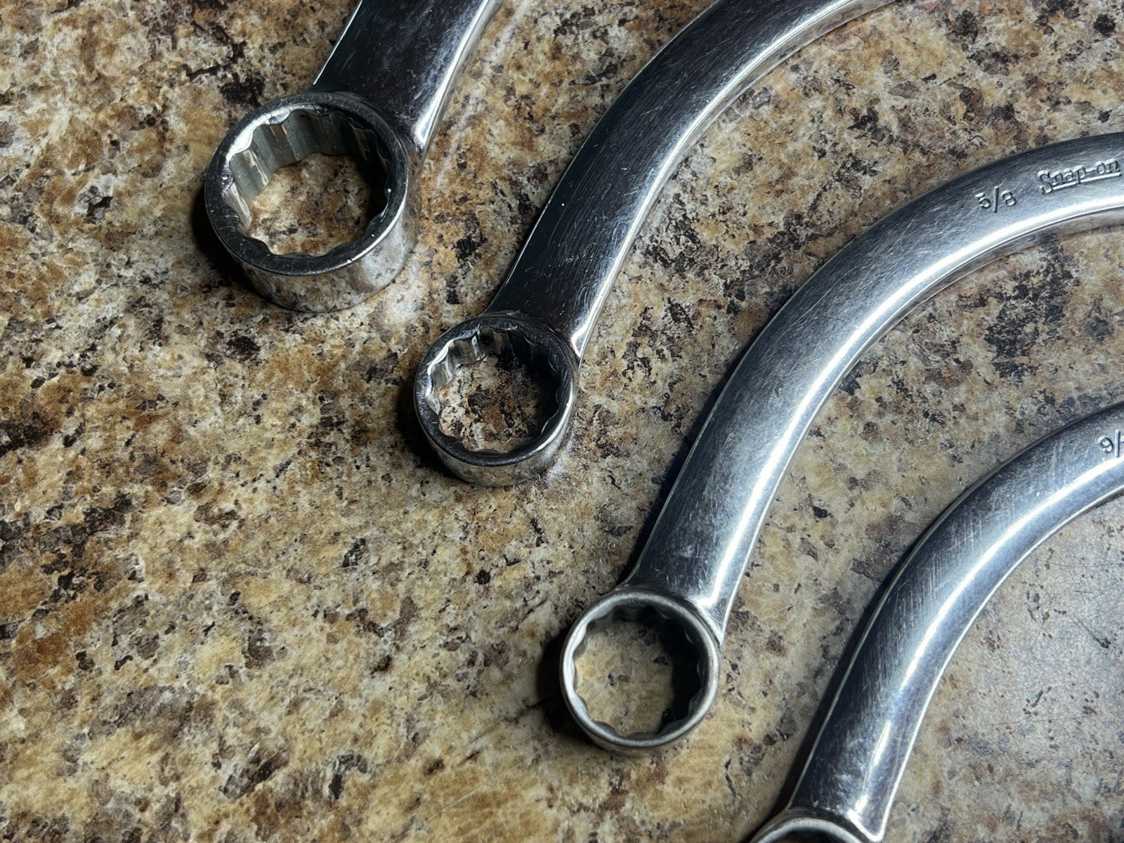 SNAP ON 5PC 12-POINT SAE Drive Half-Moon Box Wrench Set 7/16″ to 15/16″