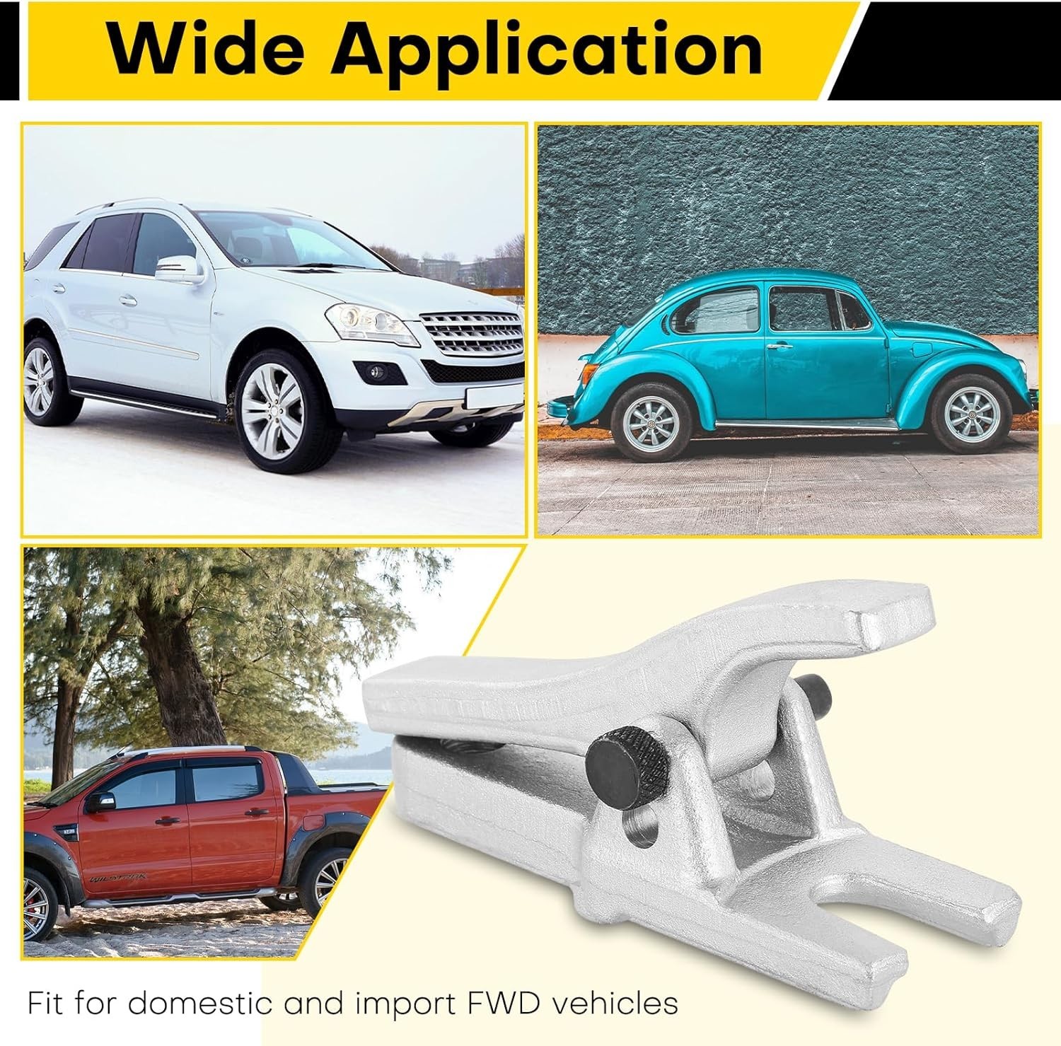 Universal 19mm Ball Joint Puller Separator Tie Rod End Remover Removal Tool US