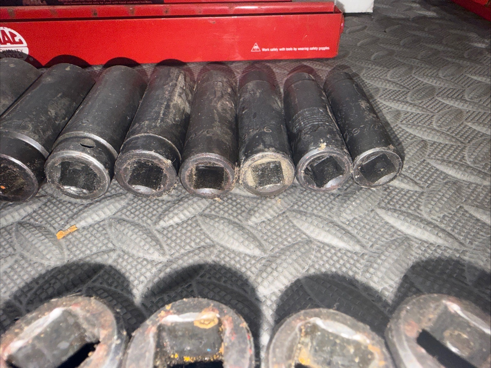 Mac Tools 28pc 1/2” SAE Impact Socket Sets Shallow And Deep 3/8 To 1 -1/4