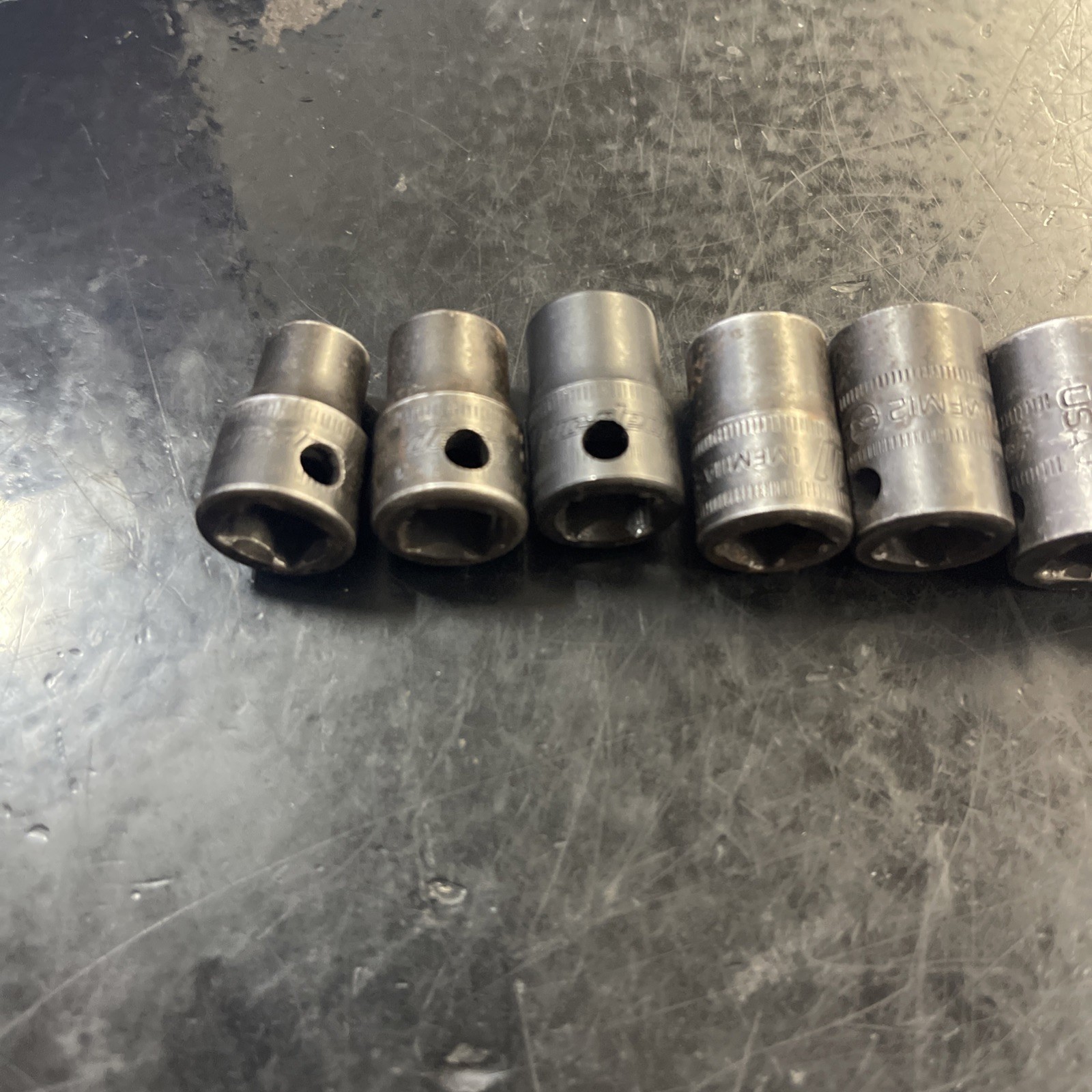 Snap-On 13 Pcs 3/8″ Dr 6pt Deep Impact Sockets 8-19mm + 24mm Missing 18 & 20
