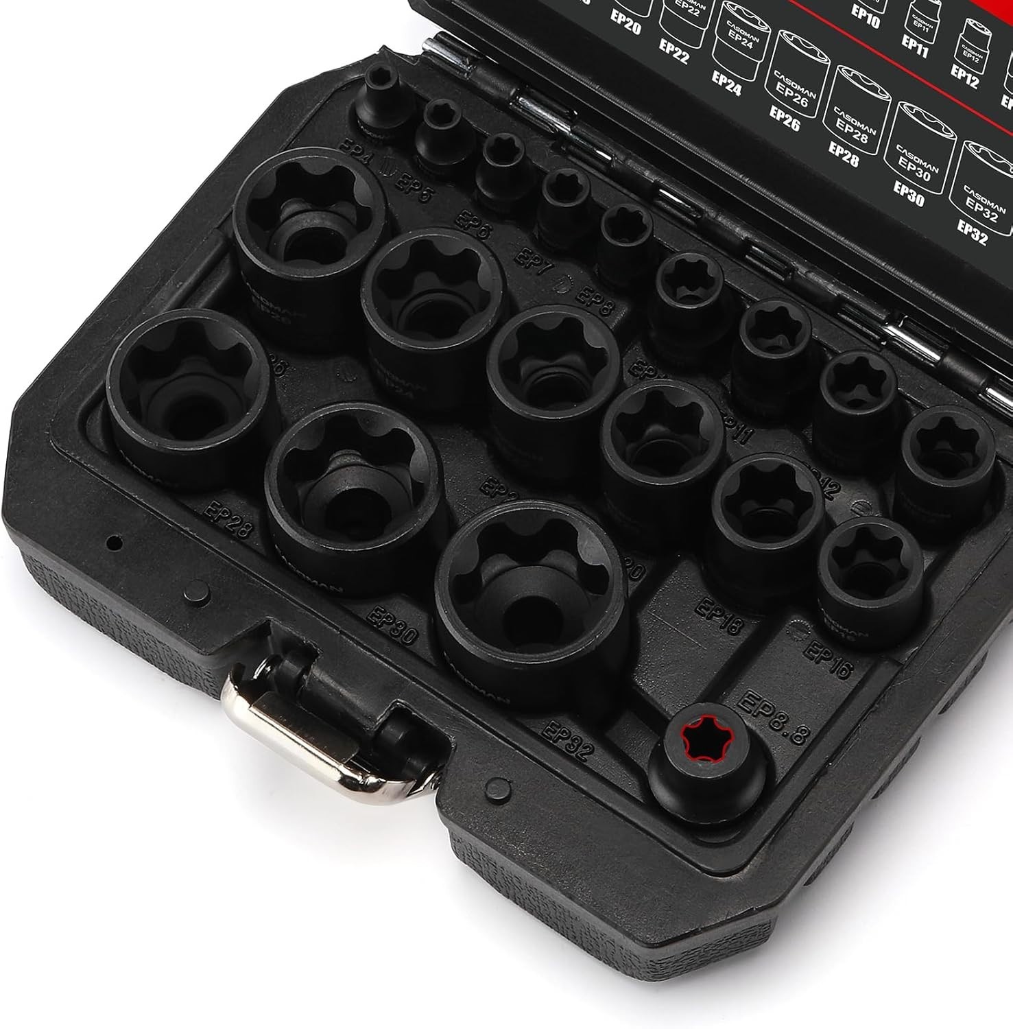 19PCS External Torx Plus Socket Set Chrome Vanadium 6 & 5 Point EP Compatible