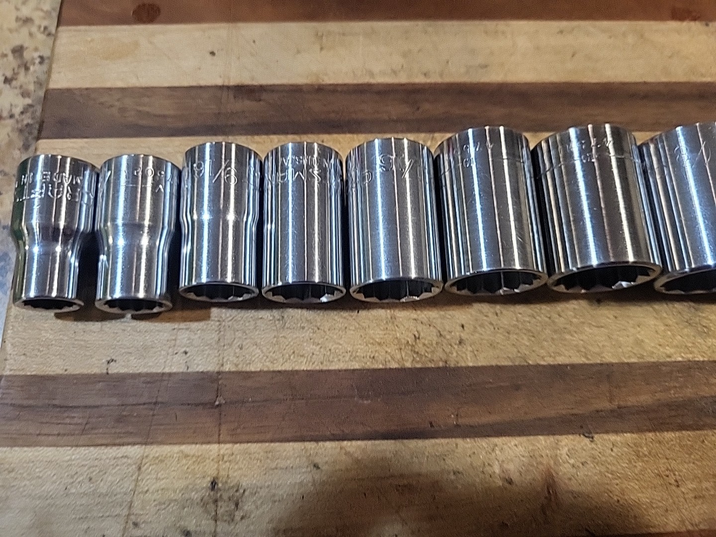 Craftsman 13 Pc. SAE Shallow Socket Set 1/2″ Dr. 12 Pt. 7/16″ to 1-1/4″ 🇺🇸