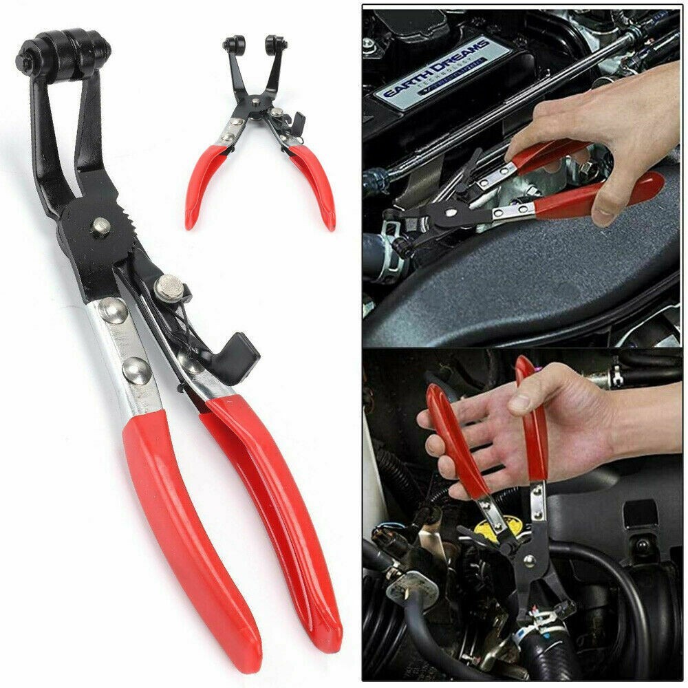 220 mm Angled Hose Clamp Clip Pliers – for fuel & coolant pipe spring clips NEW