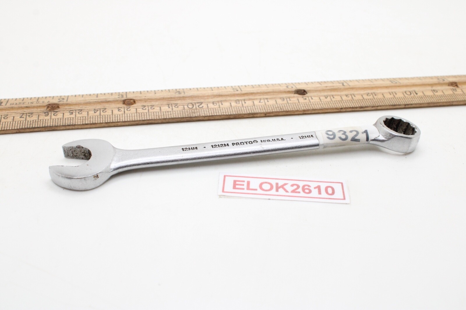 Proto 1212M 12mm 12 Point Metric Chrome Combination Wrench USA