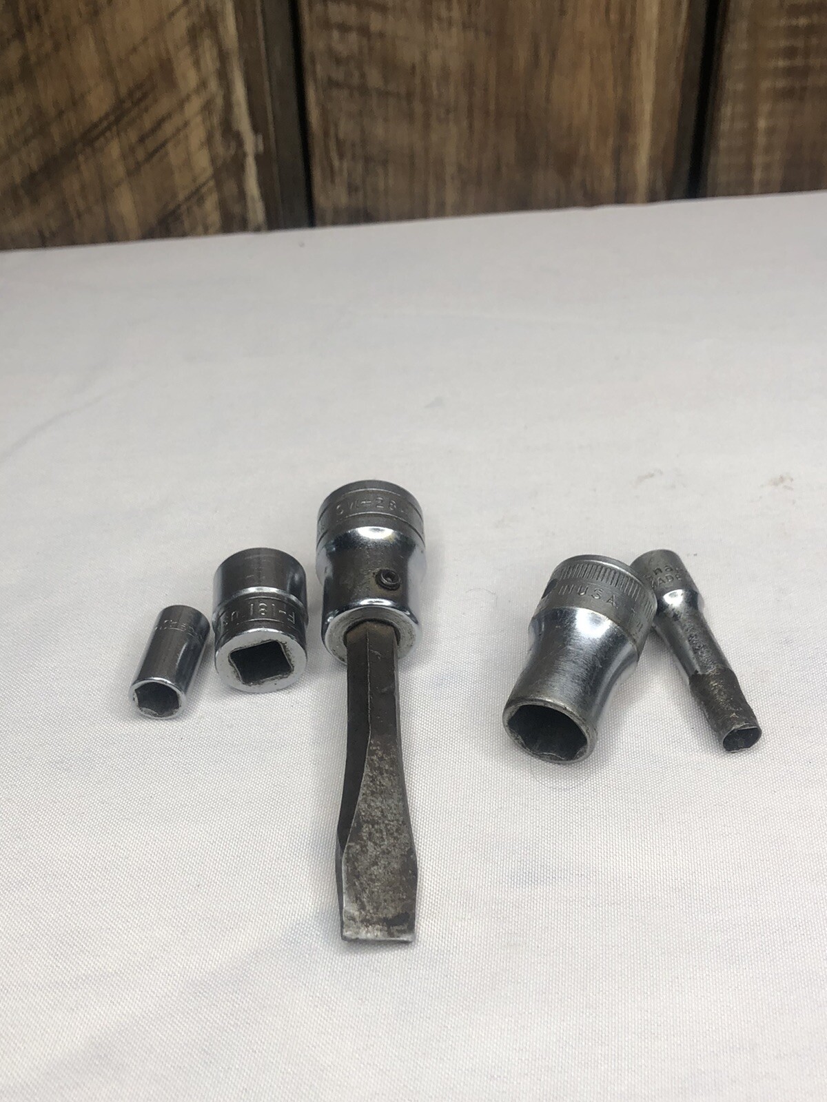 Lot Of Snap On Sockets TW 160 1/2” / SW-284 / F-181 / TM 10 5/16