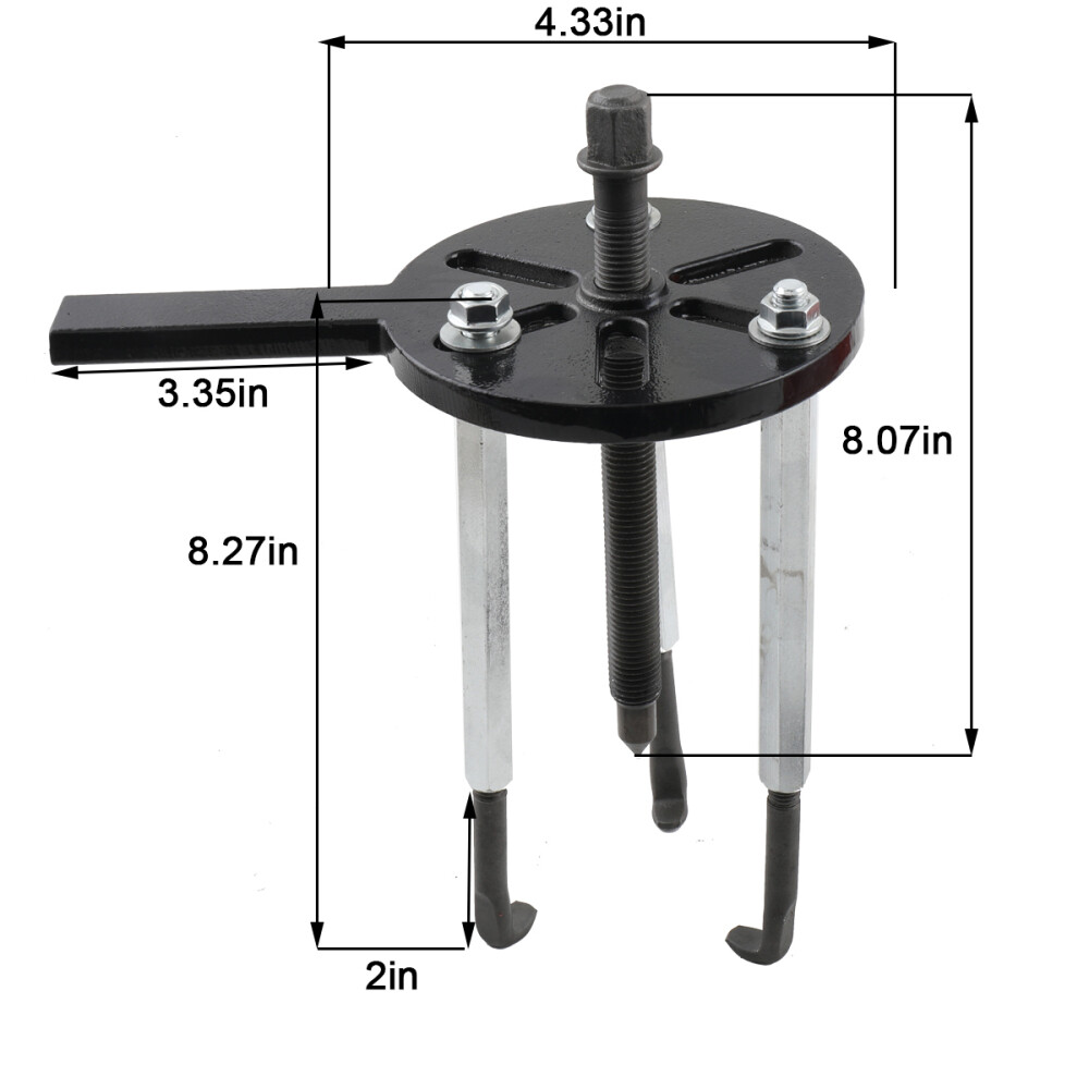 Three-jaw Bearing Removal Puller Disassembly Tool Kit Alloy Steel Plastic New