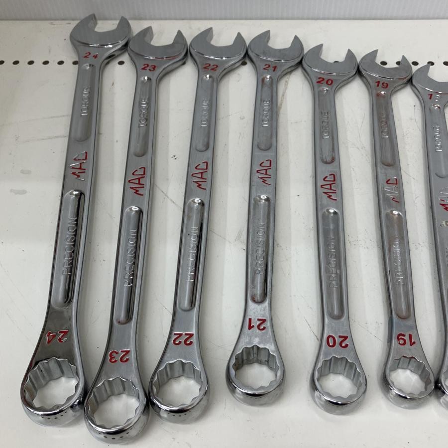 MAC TOOLS M7CL440 M24CL440 18pc Metric Combination Wrench Set Long Pattern 12 PT