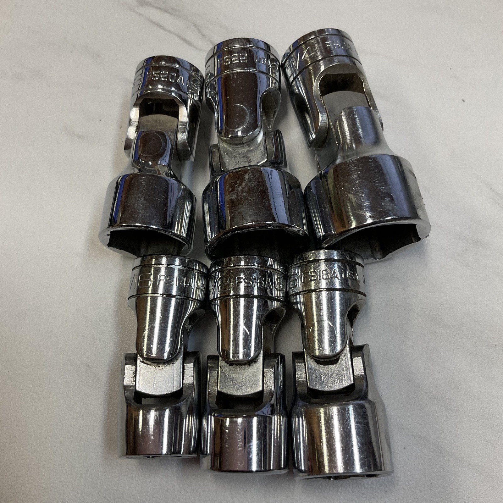 Snap-on 3/8″ Drive 6-Point SAE Flank Drive Shallow Sockets FS14A-FS24