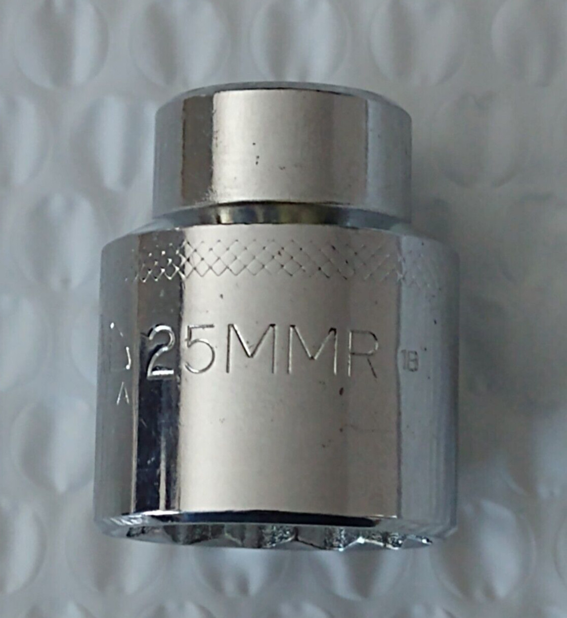 MAC Tools V2-25MMR, 1/2″ DR. 25MM. SHALLOW, 12 PT. SOCKET *NEW/UNUSED* KNURLED*
