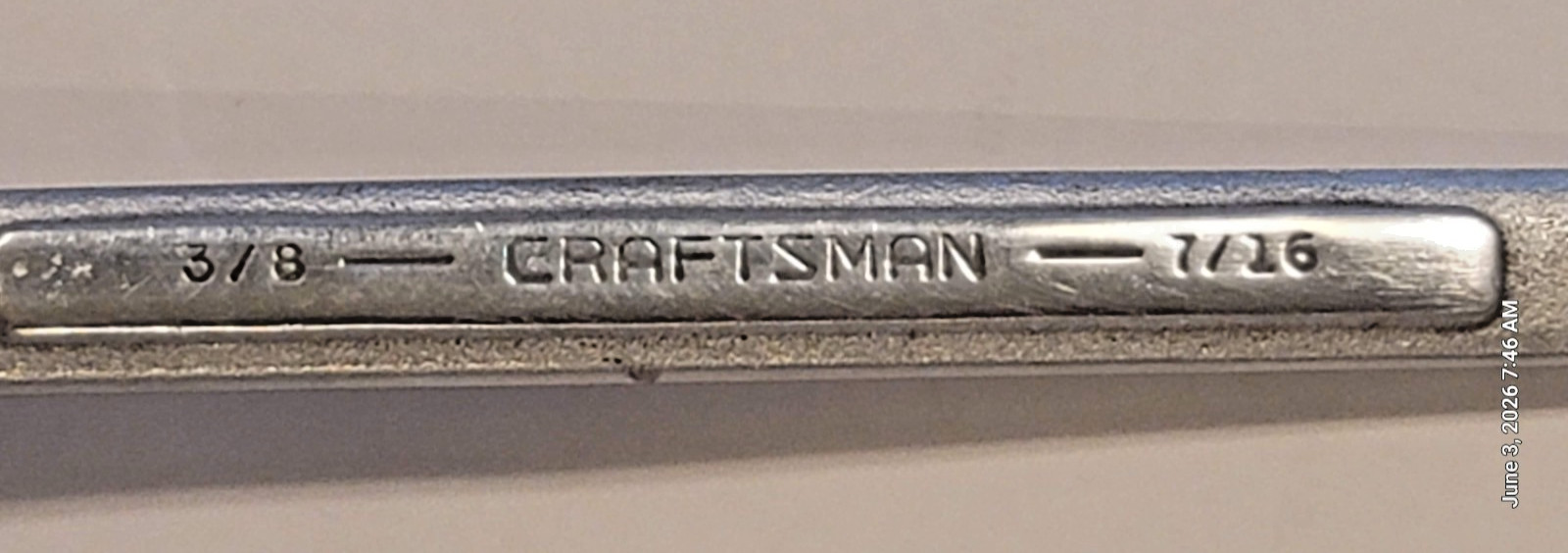 Craftsman Offset Double Box End Wrench 3/8″ x 7/16″ V Series USA