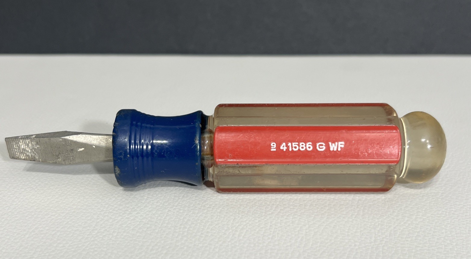 Vintage Craftsman USA Super Stubby Slotted Flat Screwdriver 41586 G WF 5/16”