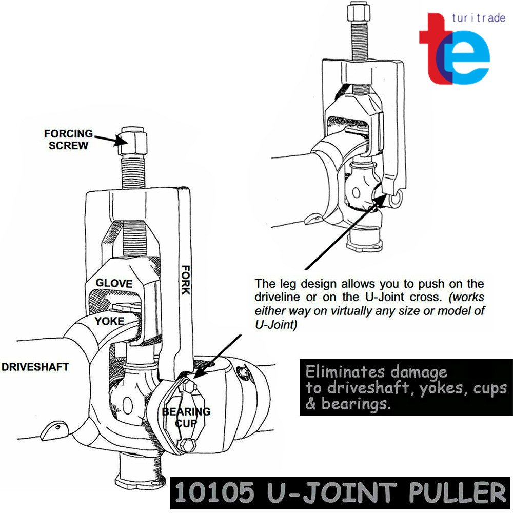10105 Universal U-Joint Puller Press Removal Tool Car Light Duty Truck Class1-3M