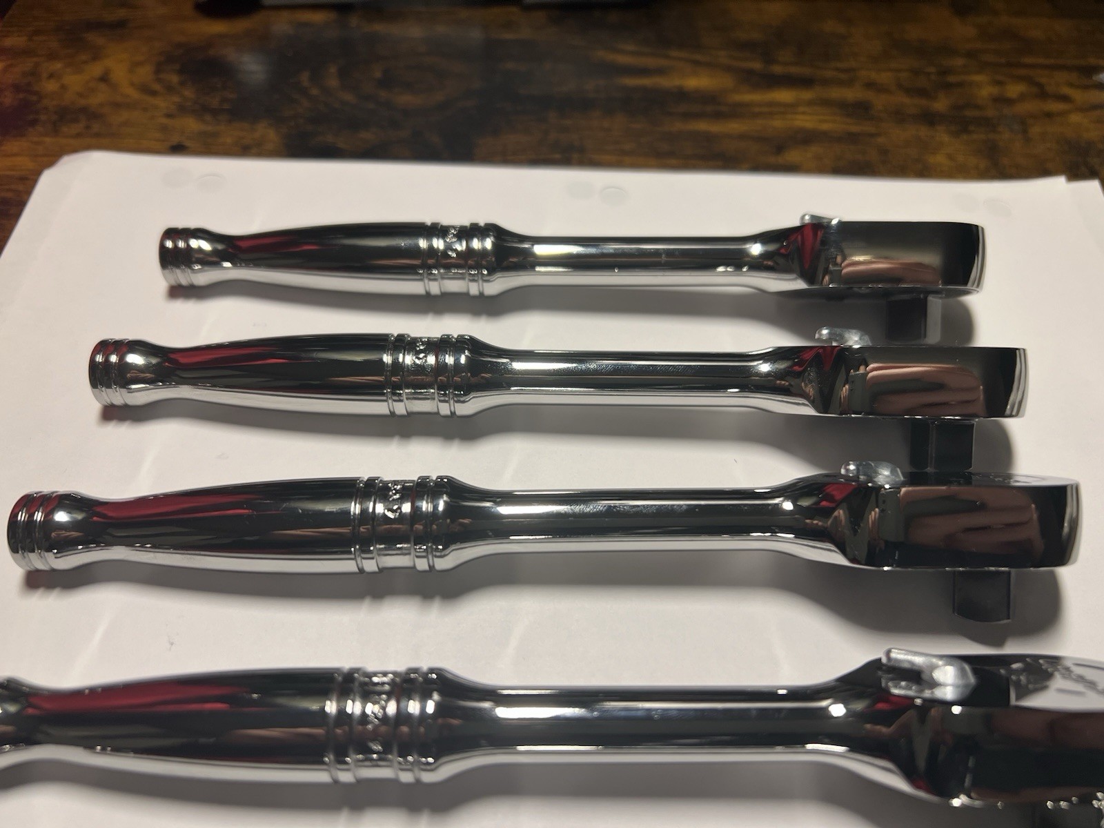 Snap-on Tools USA NEW 3/8″ Drive Fine Tooth Standard Handle Chrome Ratchet F80