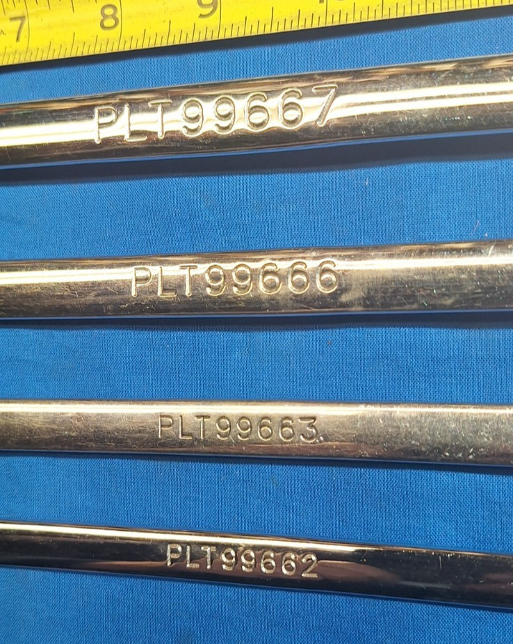 Platinum Tools 4-Piece Metric XL Ratcheting reversible Wrench Set 19mm-12mm