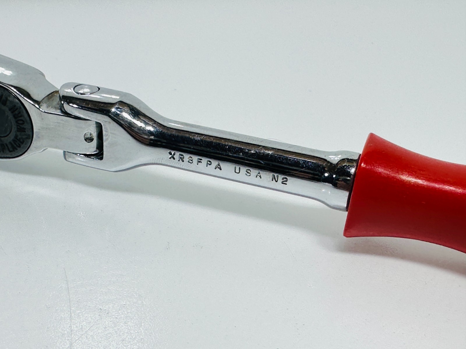 🇺🇸 MAC Tools USA XR8FPA 3/8″ Drive Flex Head Ratchet, Red Hard Handle
