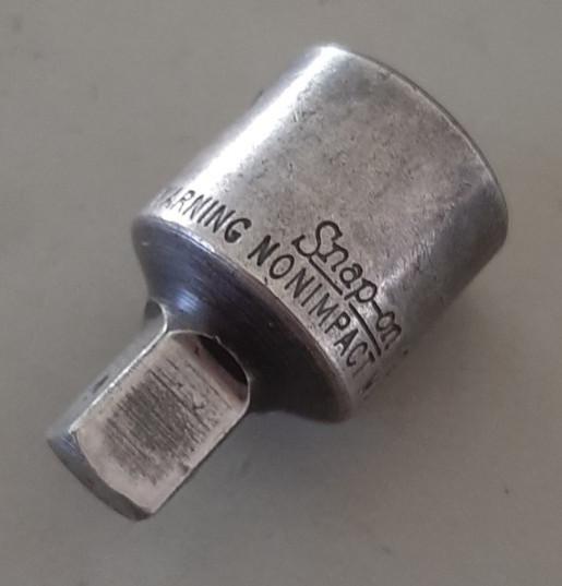 Snap-on 1/2″ Female to 3/8″ Drive Male Adapter Reducer Socket GAX1 Nonimpact 627